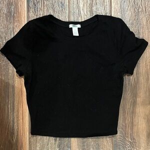 Forever 21 Black Crop Top
